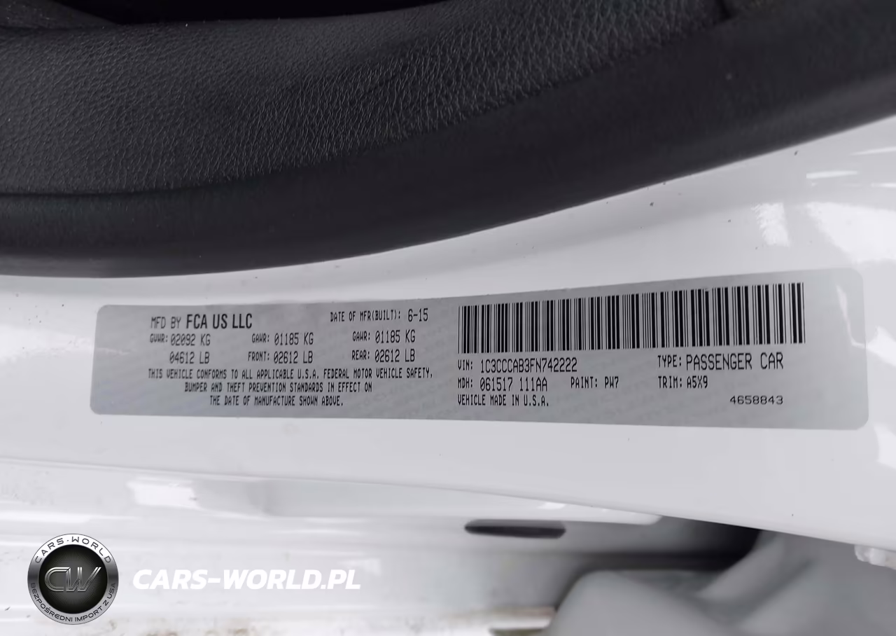 2015 Chrysler 200 Limited VIN:1C3CCCAB3FN742222 - 9