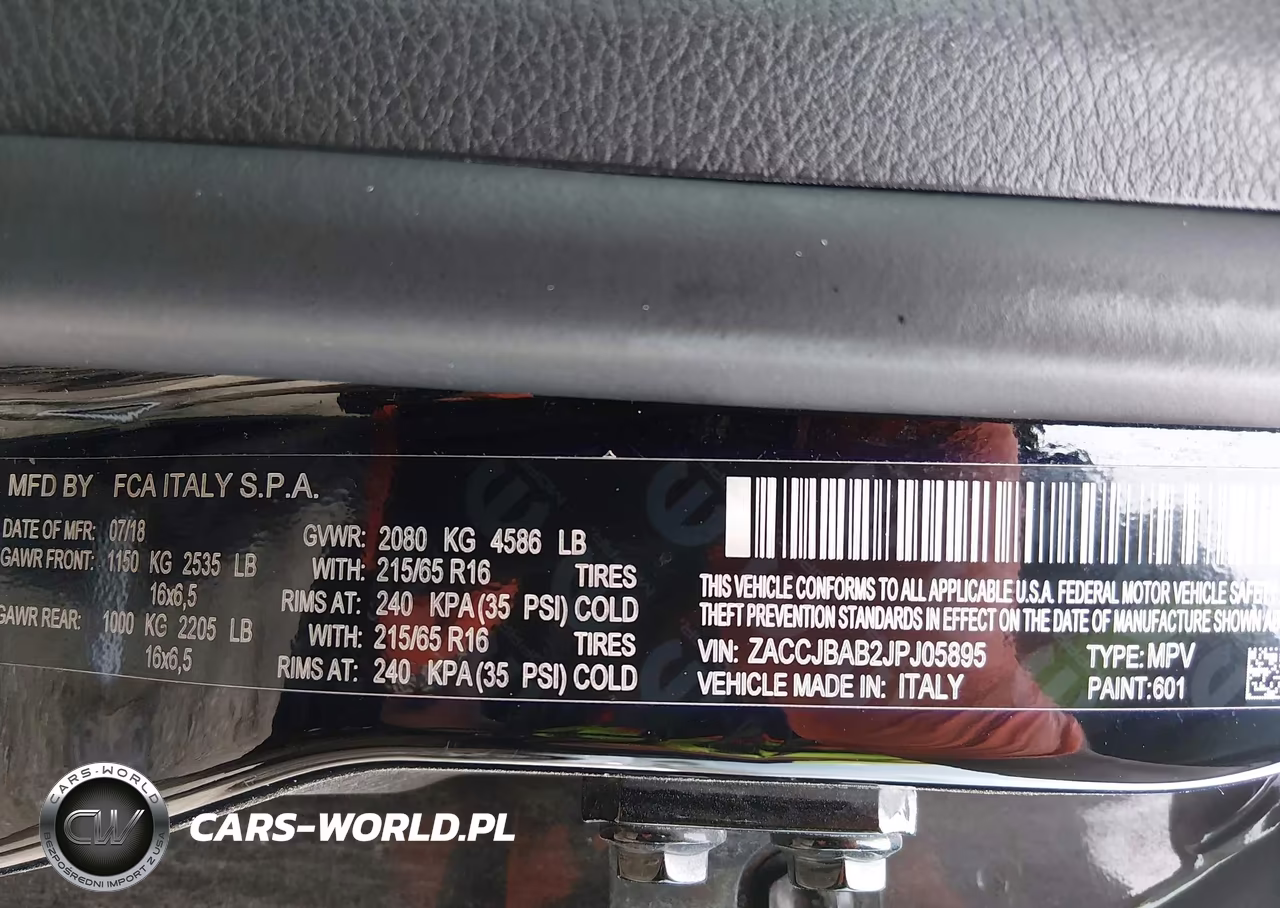 2018 Jeep Renegade Sport 4X4 VIN:ZACCJBAB2JPJ05895 - 9