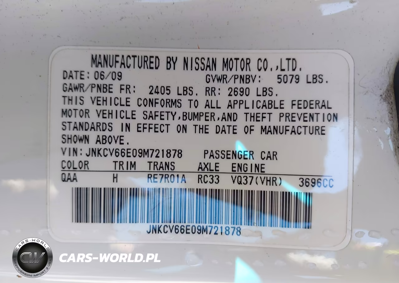 2009 Infiniti G37 VIN:JNKCV66E09M721878 - 9