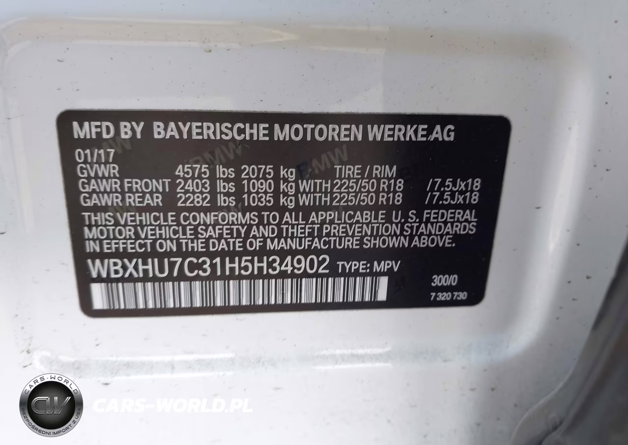 2017 BMW X1 Sdrive28I VIN:WBXHU7C31H5H34902 - 9