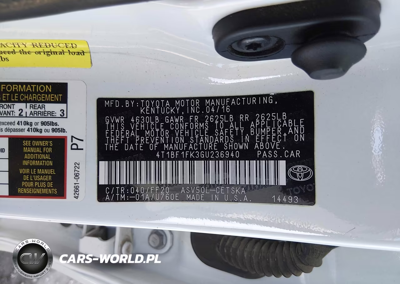 2016 Toyota Camry Se VIN:4T1BF1FK3GU236940 - 9