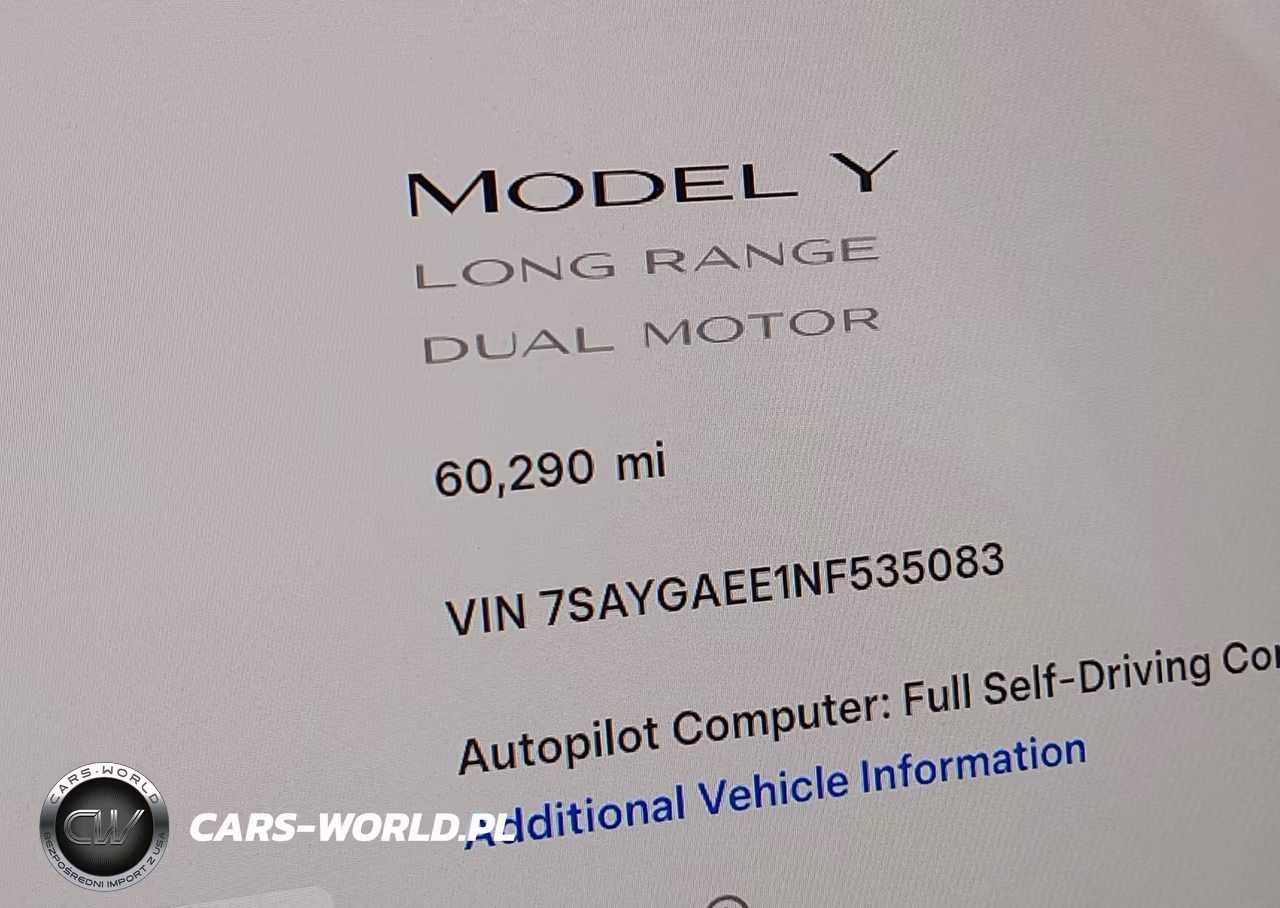 2022 Tesla Model Y Long Range Dual Motor All-Wheel Drive VIN:7SAYGAEE1NF535083 - 16