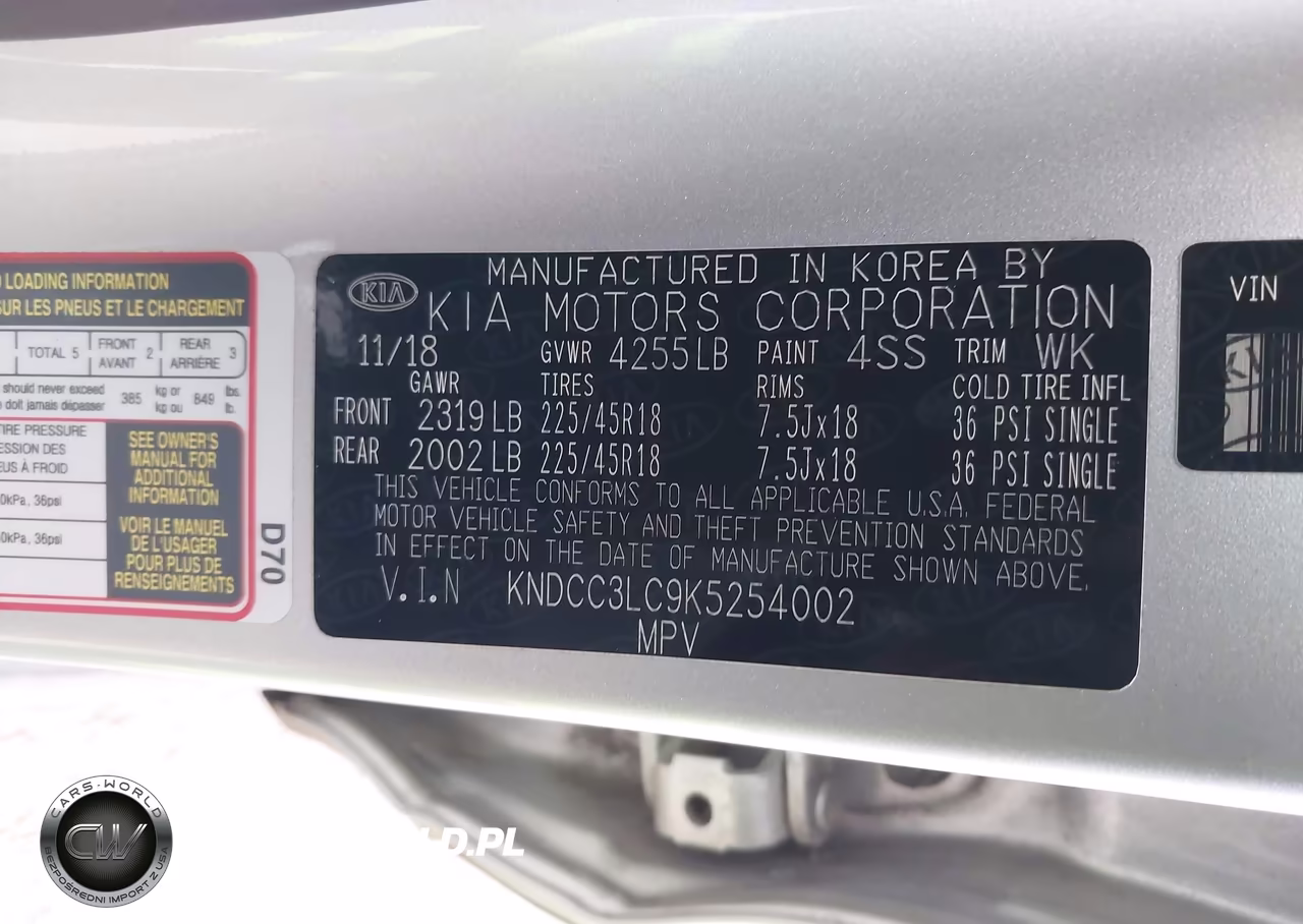 2019 Kia Niro S Touring VIN:KNDCC3LC9K5254002 - 9