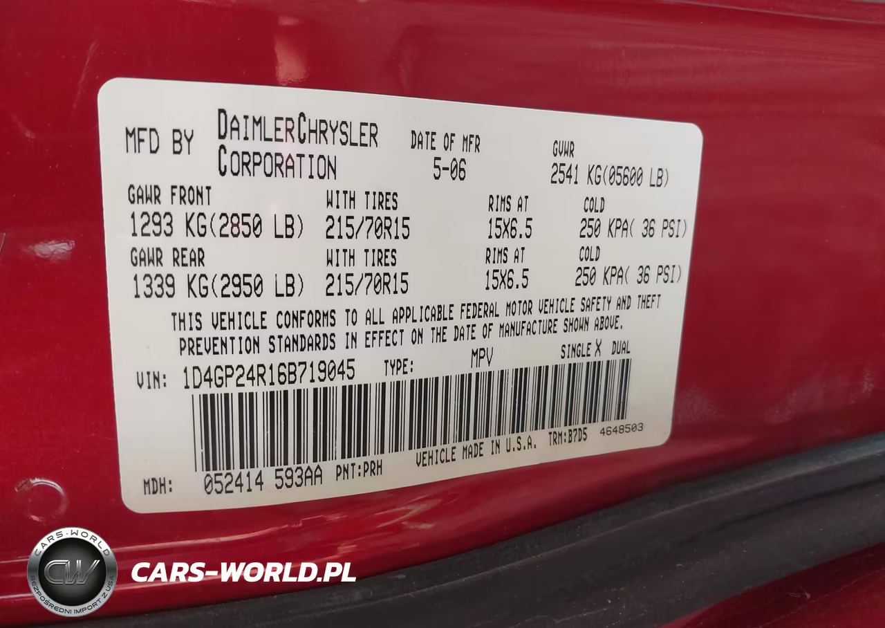 2006 Dodge Grand Caravan Se VIN:1D4GP24R16B719045 - 9