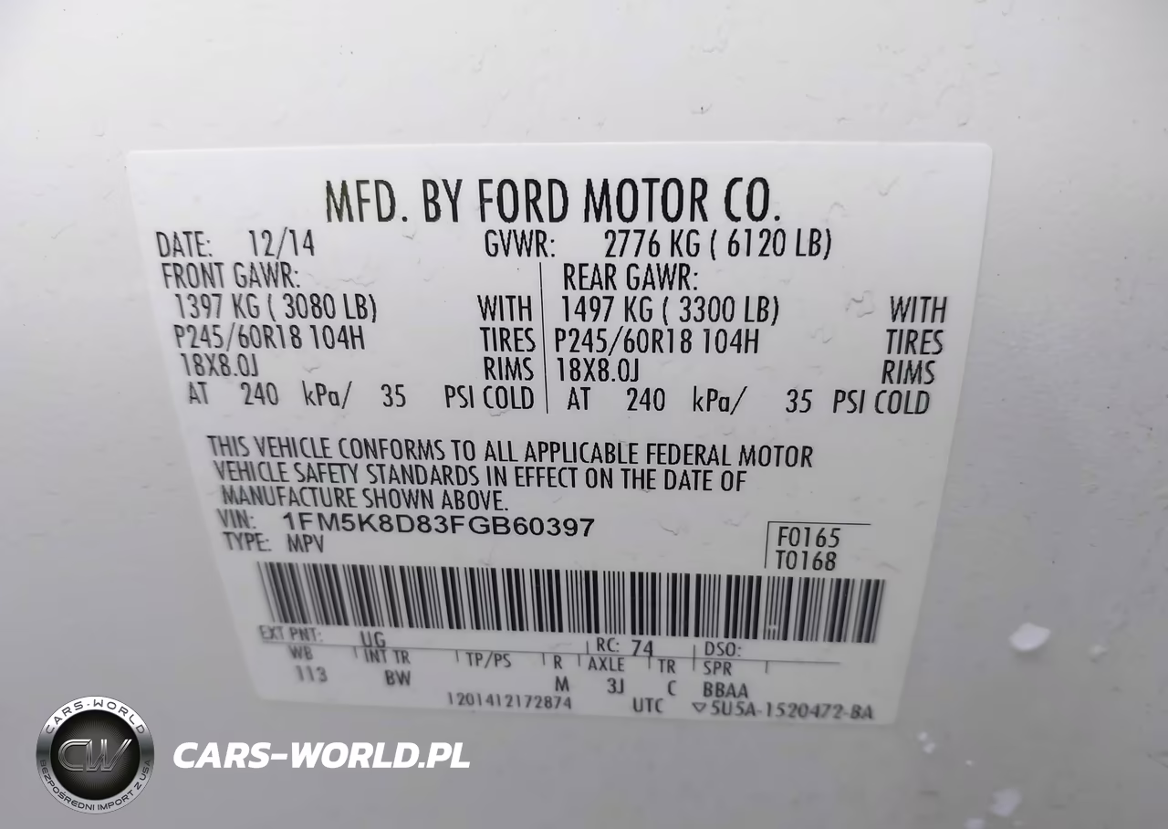 2015 Ford Explorer Xlt VIN:1FM5K8D83FGB60397 - 9