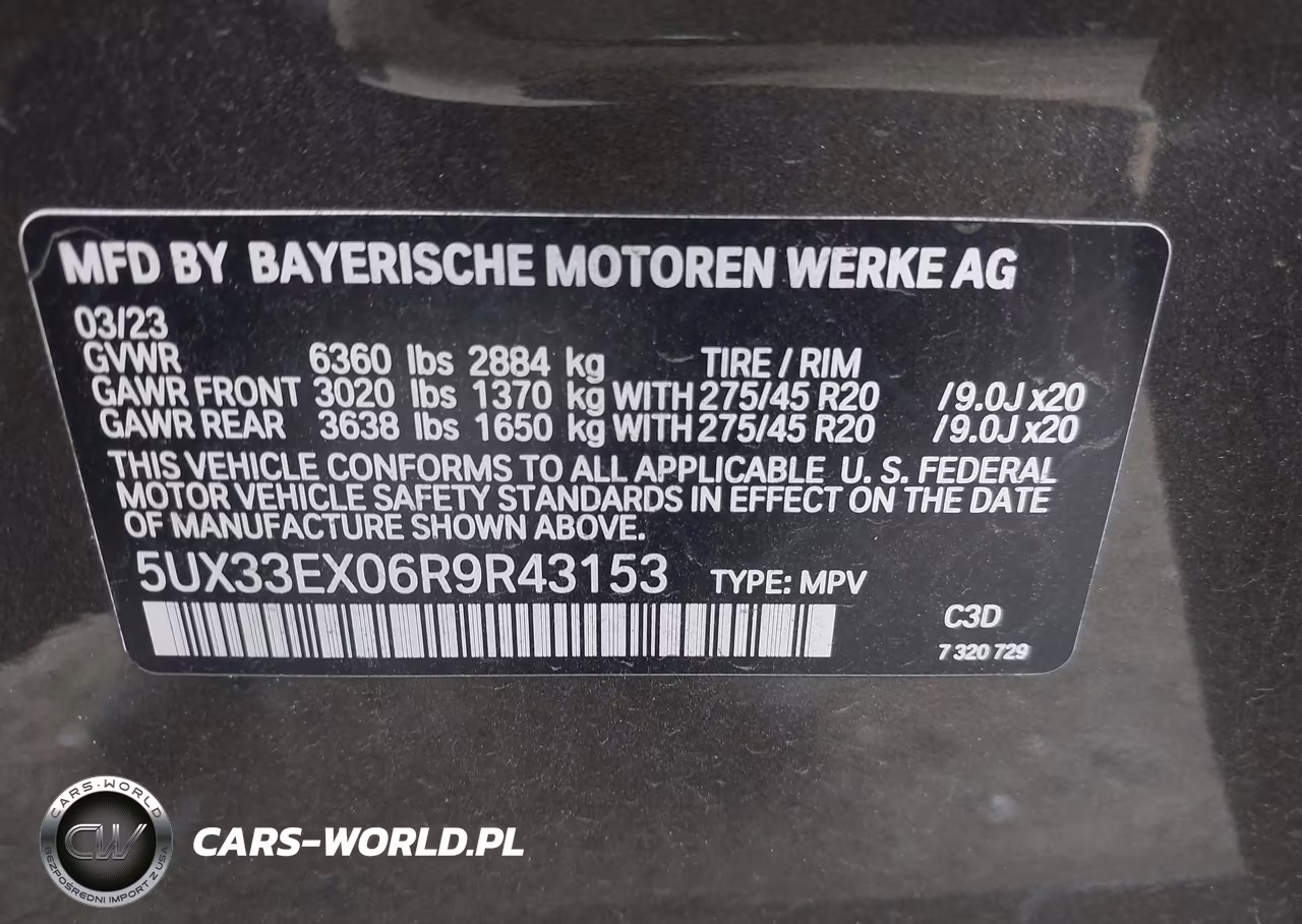 2024 BMW X6 xDrive40I VIN:5UX33EX06R9R43153 - 9