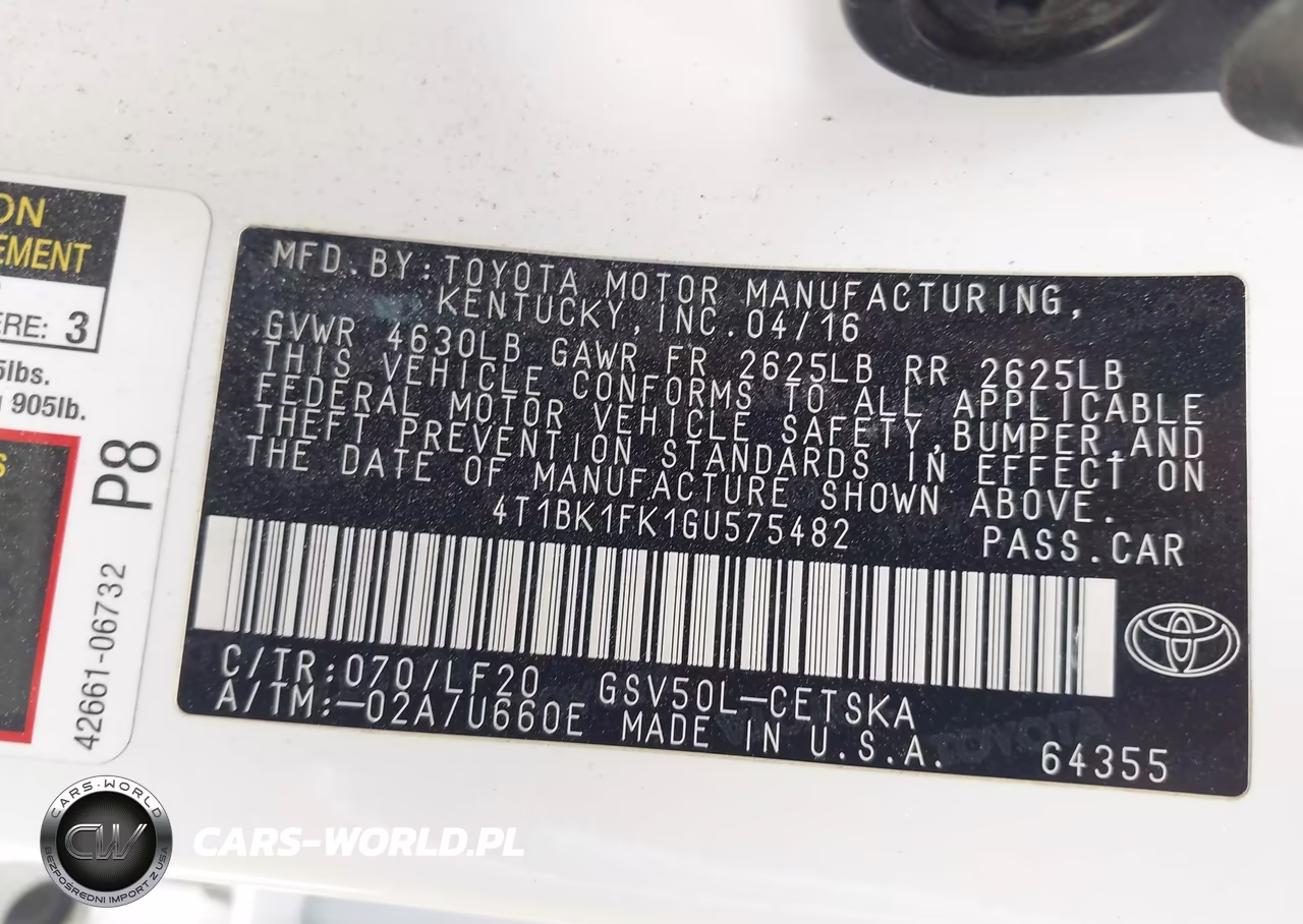 2016 Toyota Camry Xse V6 VIN:4T1BK1FK1GU575482 - 9