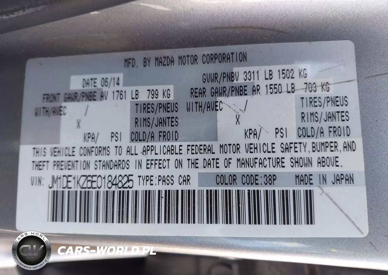 2014 Mazda Mazda2 Sport VIN:JM1DE1KZ6E0184825 - 9