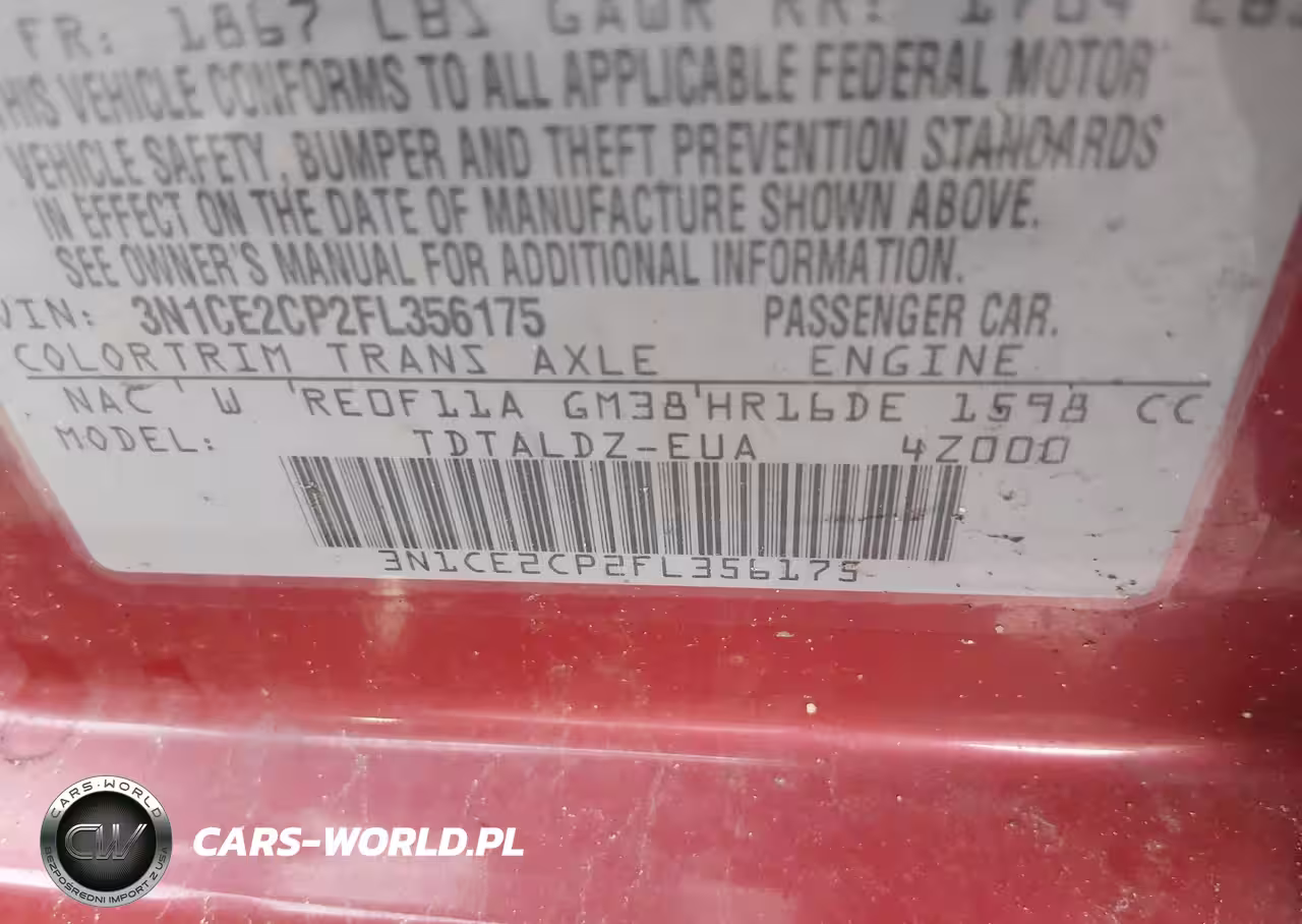 2015 Nissan Versa Note Sv VIN:3N1CE2CP2FL356175 - 9