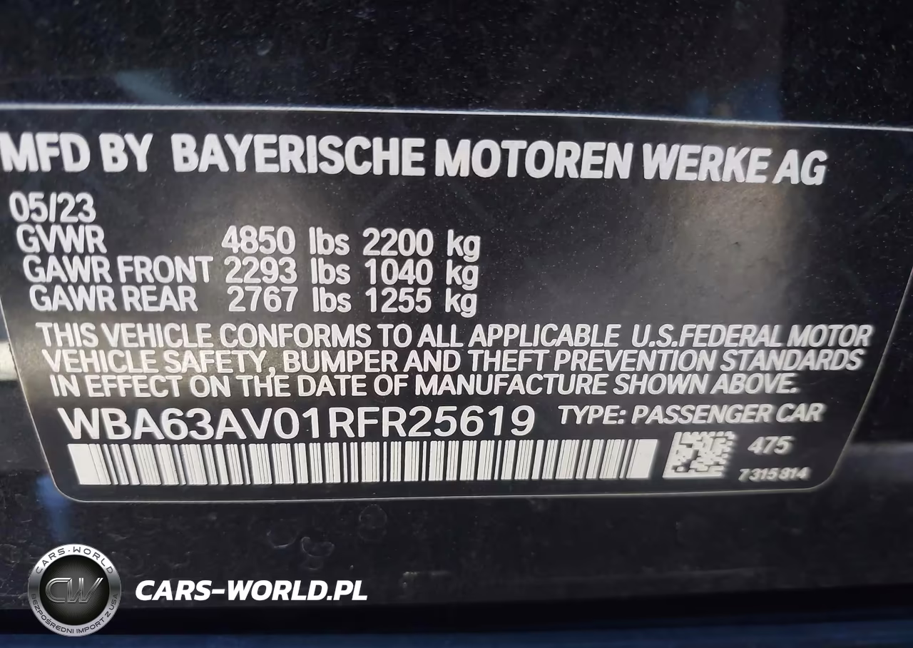 2024 BMW 430I Gran Coupe VIN:WBA63AV01RFR25619 - 9