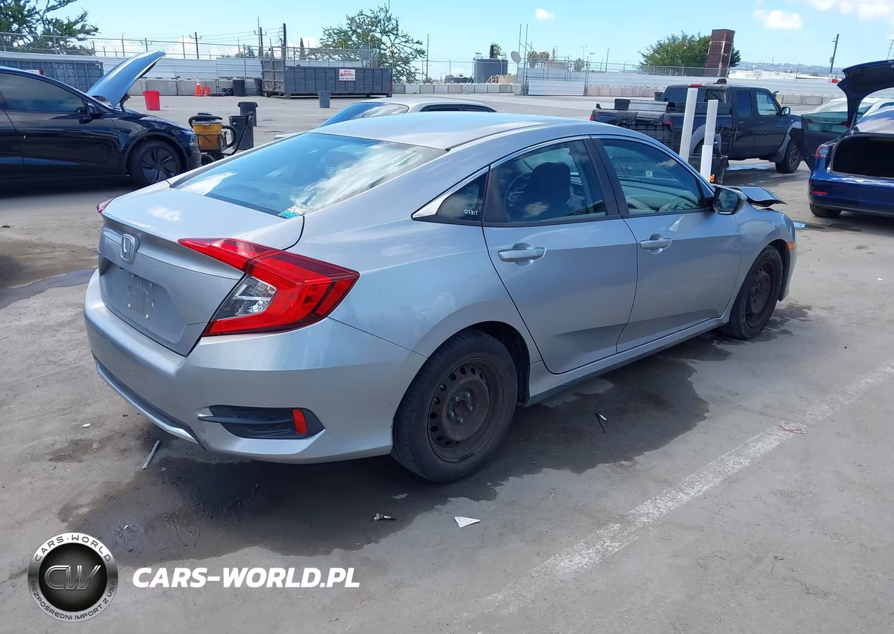 2019 Honda Civic Lx VIN:19XFC2F66KE210945 - 4
