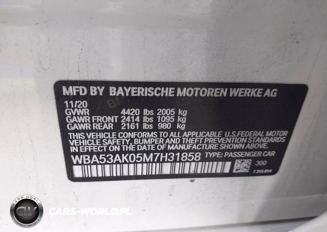2021 BMW 228I Gran Coupe Sdrive VIN:WBA53AK05M7H31858 - 9