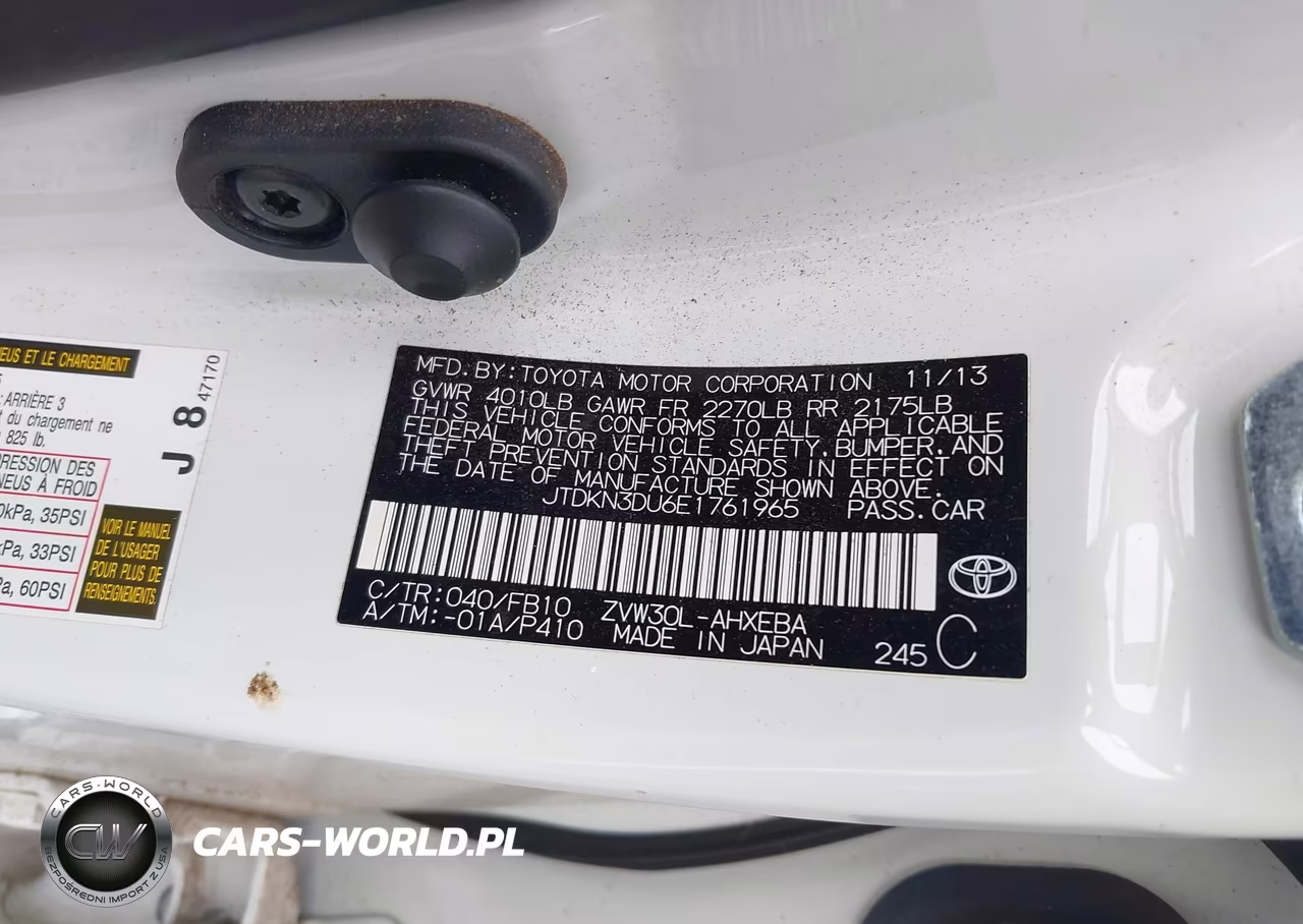 2014 Toyota Prius VIN:JTDKN3DU6E1761965 - 9