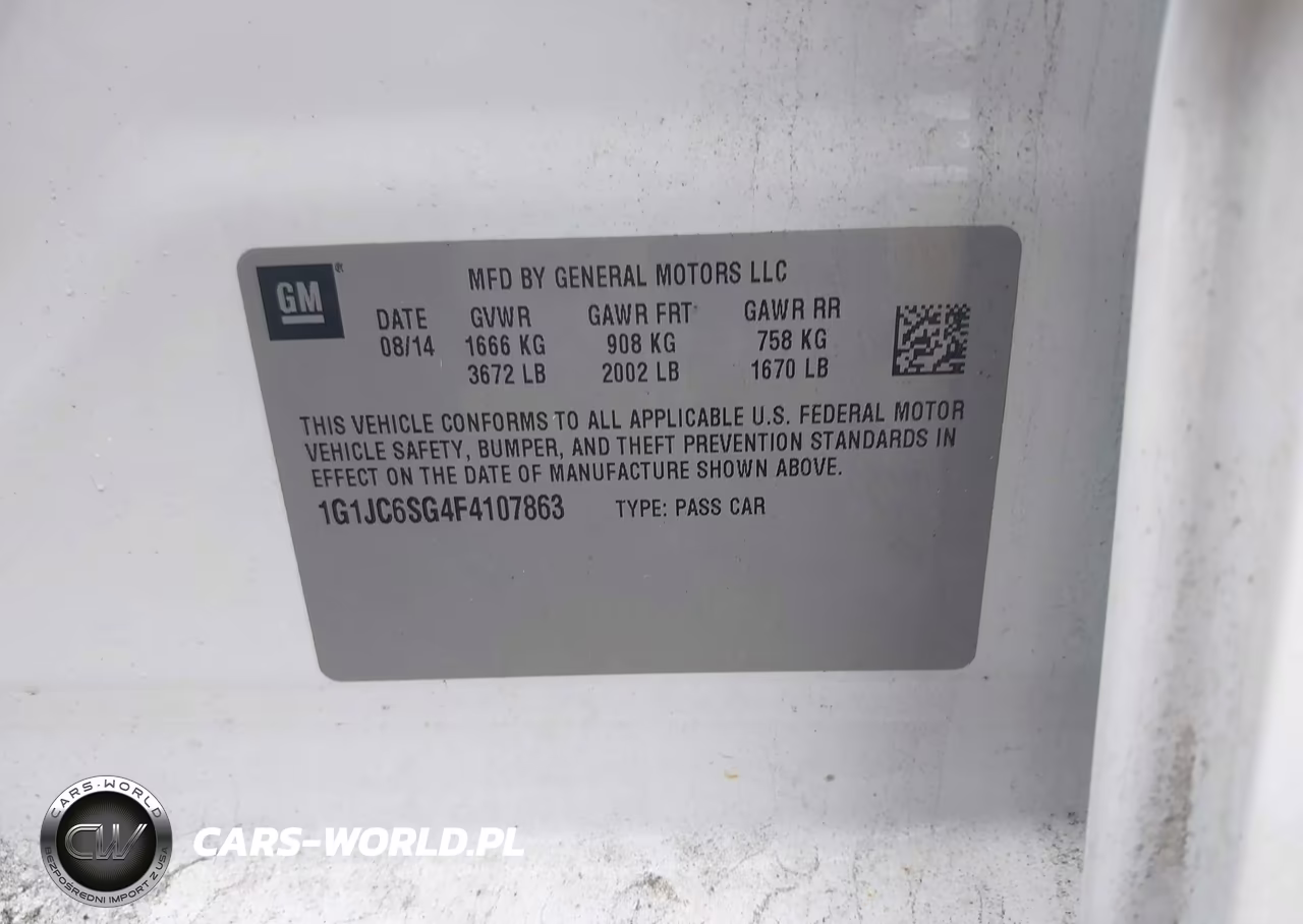 2015 Chevrolet Sonic Lt Auto VIN:1G1JC6SG4F4107863 - 9