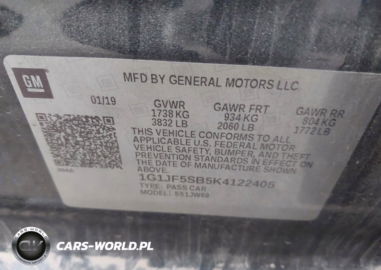 2019 Chevrolet Sonic Premier Auto VIN:1G1JF5SB5K4122405 - 9