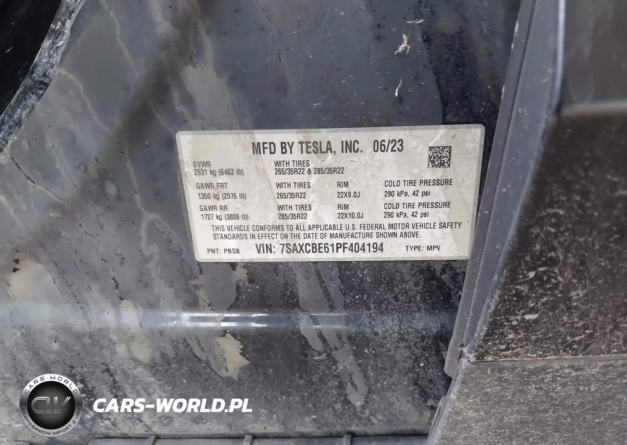 2023 Tesla Model X Plaid Tri Motor All-Wheel Drive VIN:7SAXCBE61PF404194 - 9