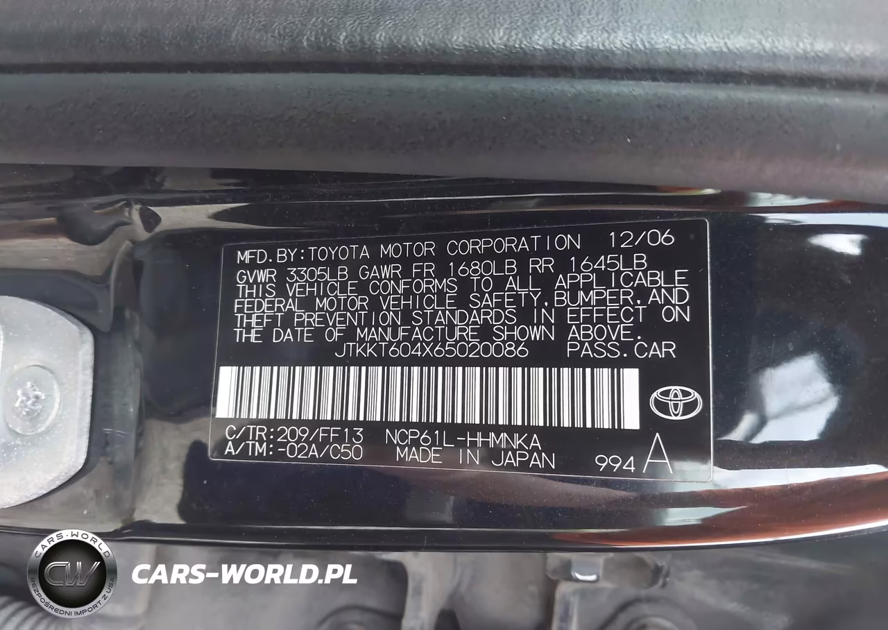 2006 Scion Xa VIN:JTKKT604X65020086 - 9