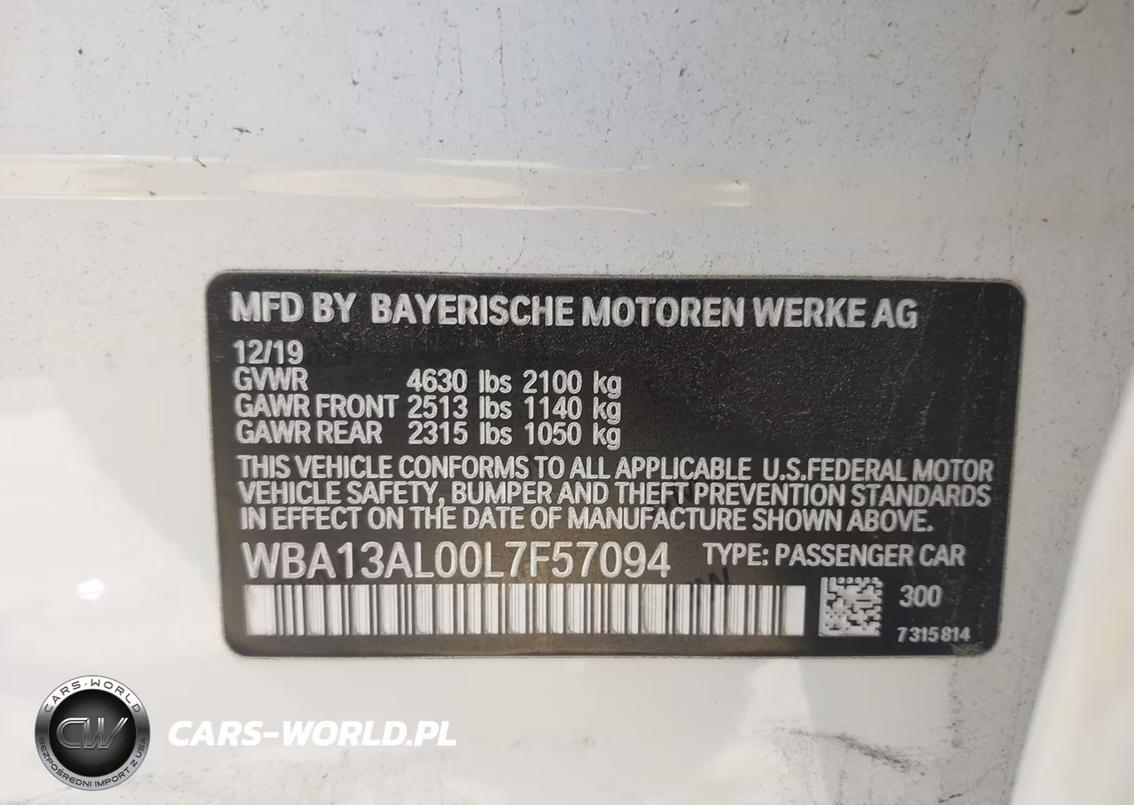 2020 BMW M235I Gran Coupe xDrive VIN:WBA13AL00L7F57094 - 9