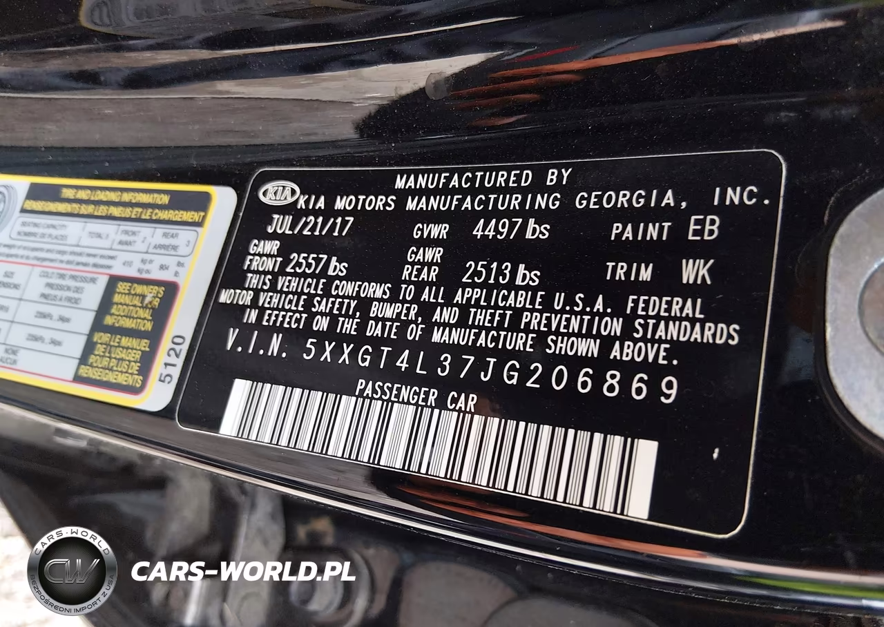 2018 Kia Optima Lx VIN:5XXGT4L37JG206869 - 9