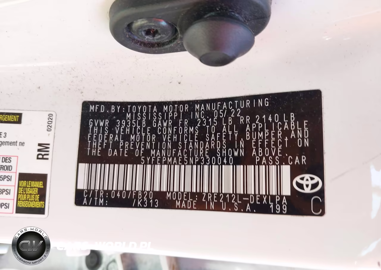 2022 Toyota Corolla Le VIN:5YFEPMAE5NP330040 - 9
