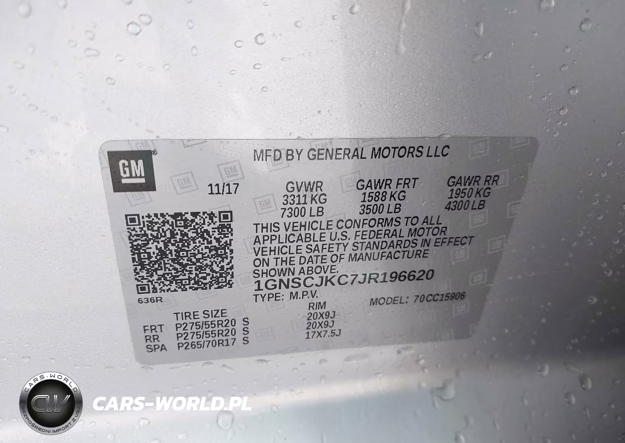 2018 Chevrolet Suburban Premier VIN:1GNSCJKC7JR196620 - 9