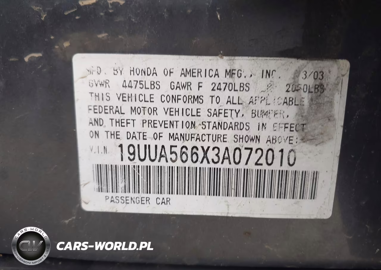 2003 Acura Tl 3.2 VIN:19UUA566X3A072010 - 9