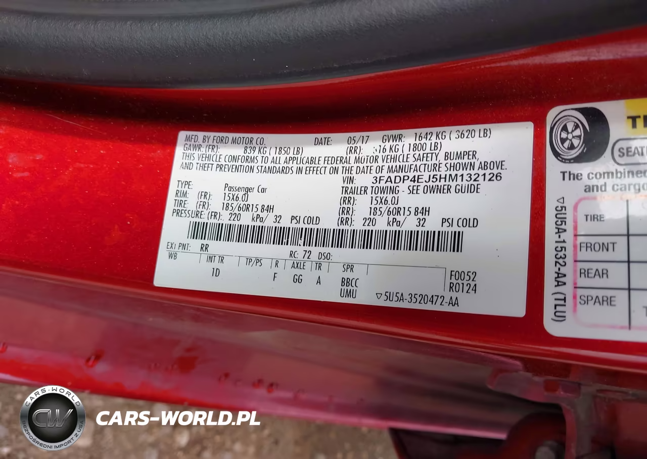 2017 Ford Fiesta Se VIN:3FADP4EJ5HM132126 - 9