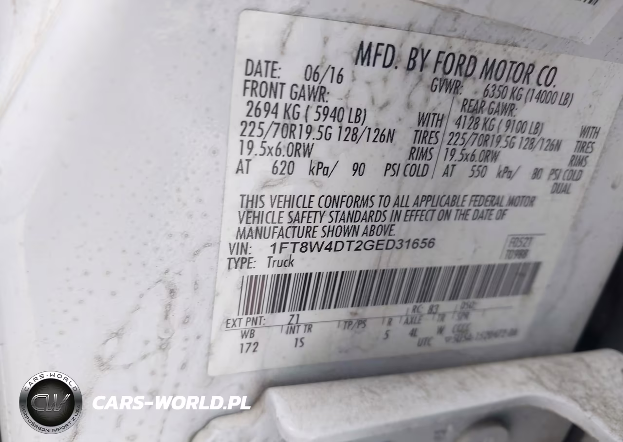 2016 Ford F-450 Xl VIN:1FT8W4DT2GED31656 - 9