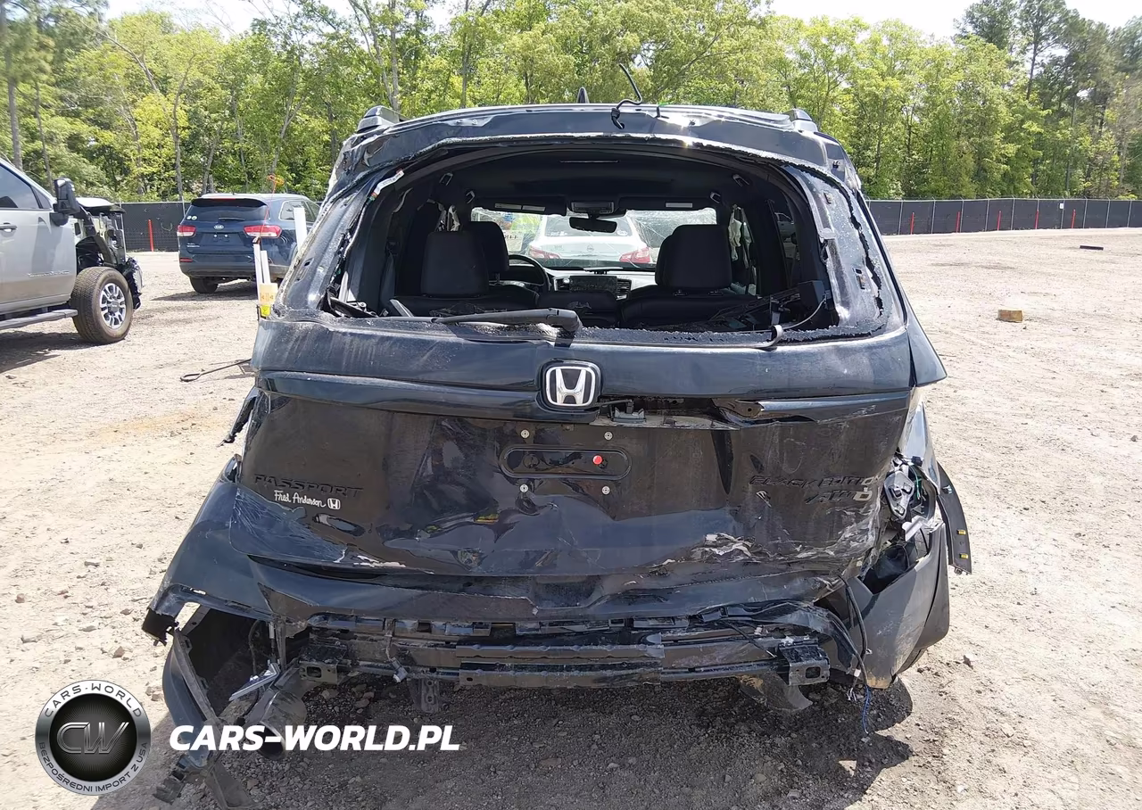 2024 Honda Passport Awd Black VIN:5FNYF8H86RB002652 - 17