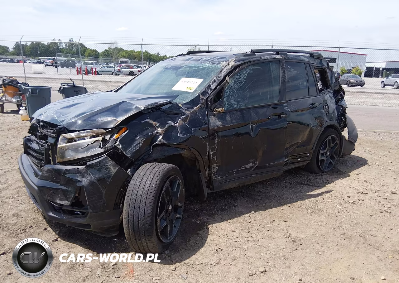 2024 Honda Passport Awd Black VIN:5FNYF8H86RB002652 - 2