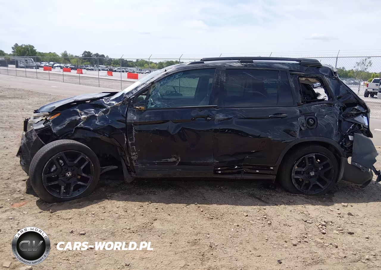 2024 Honda Passport Awd Black VIN:5FNYF8H86RB002652 - 6