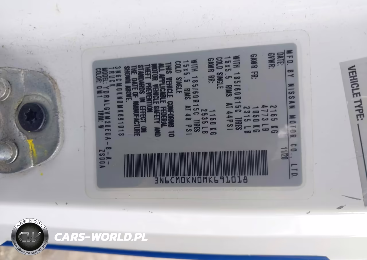 2021 Nissan Nv200 Cargo Sv Xtronic Cvt VIN:3N6CM0KN0MK691018 - 9