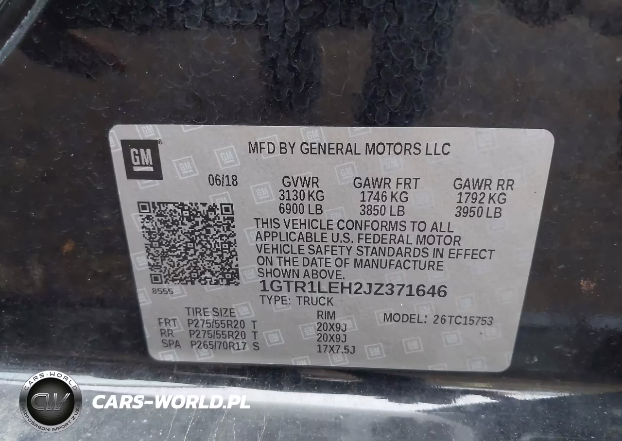2018 GMC Sierra 1500 VIN:1GTR1LEH2JZ371646 - 9