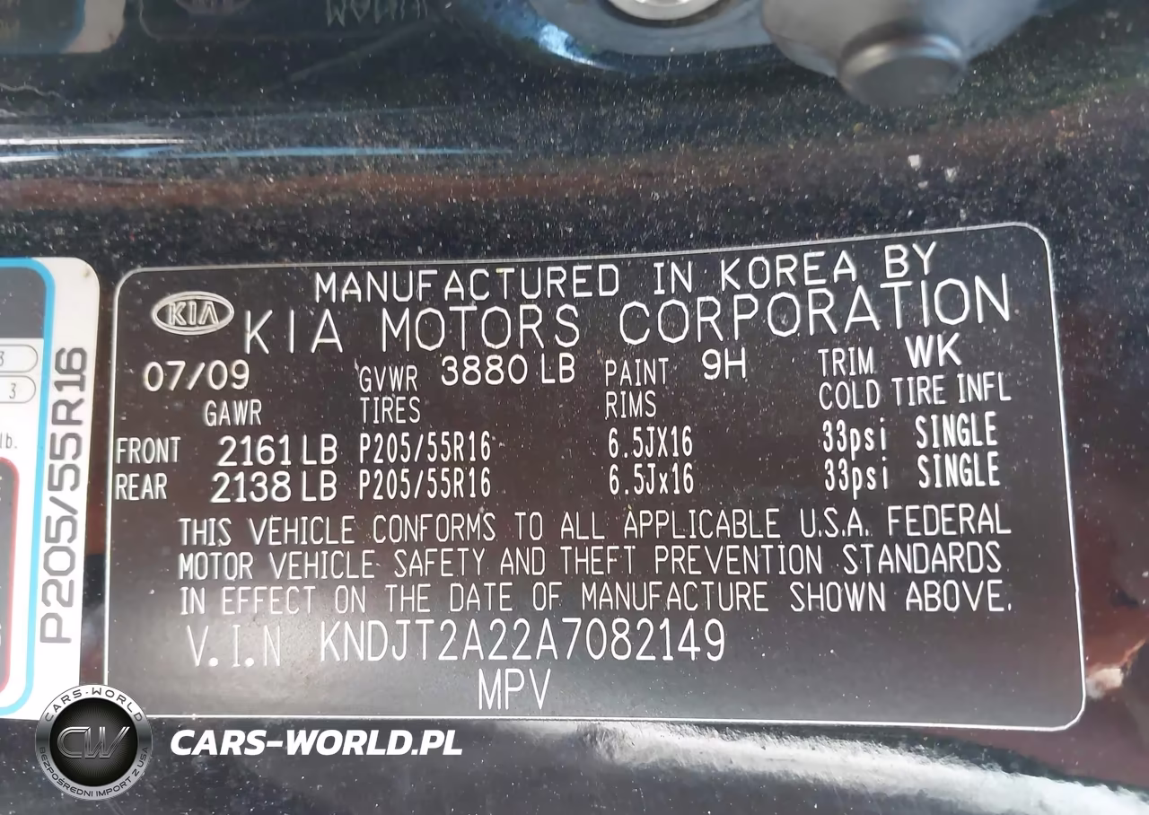 2010 Kia Soul + VIN:KNDJT2A22A7082149 - 9