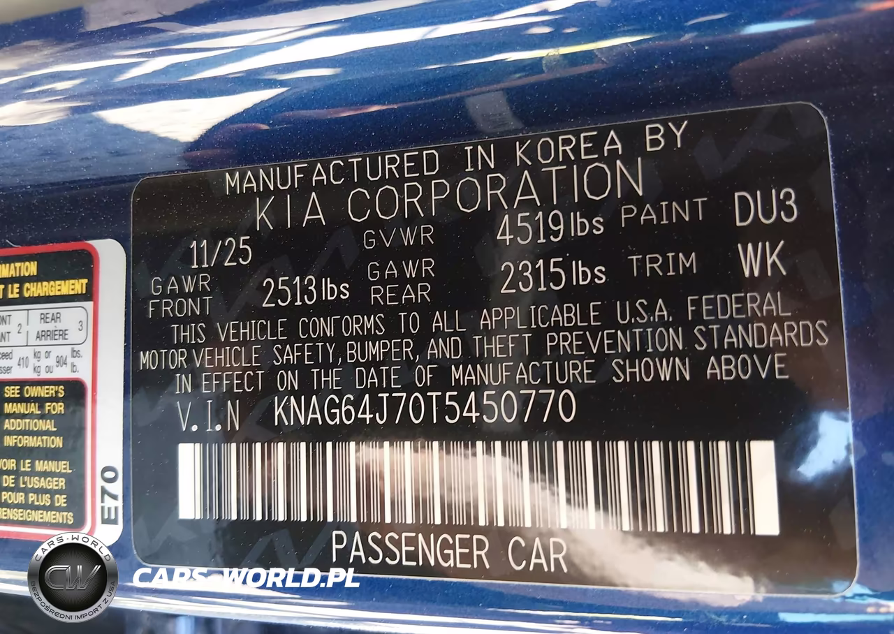 2026 Kia K5 Gt-Line Awd VIN:KNAG64J70T5450770 - 9