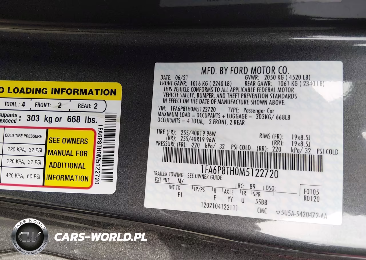 2021 Ford Mustang Ecoboost Premium Fastback VIN:1FA6P8TH0M5122720 - 9