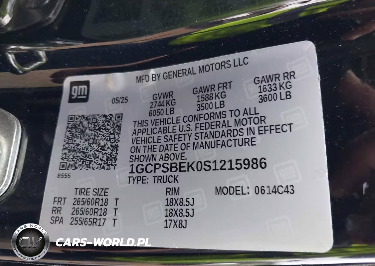 2025 Chevrolet Colorado 2Wd Wt VIN:1GCPSBEK0S1215986 - 9
