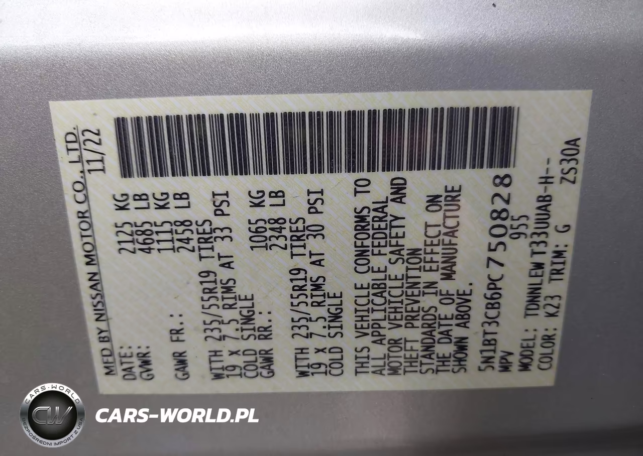 2023 Nissan Rogue Sl Intelligent Awd VIN:5N1BT3CB6PC750828 - 9