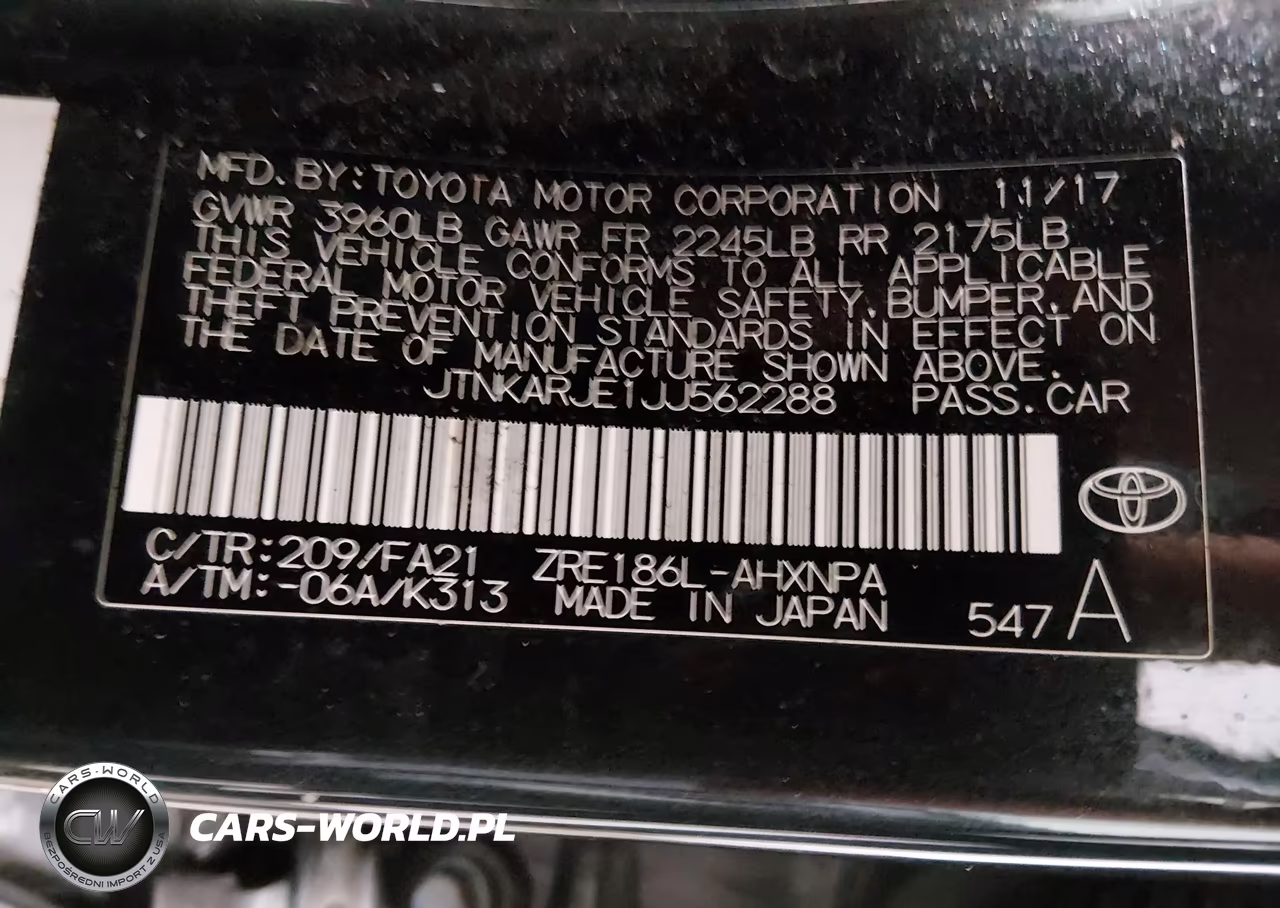 2018 Toyota Corolla Im VIN:JTNKARJE1JJ562288 - 9