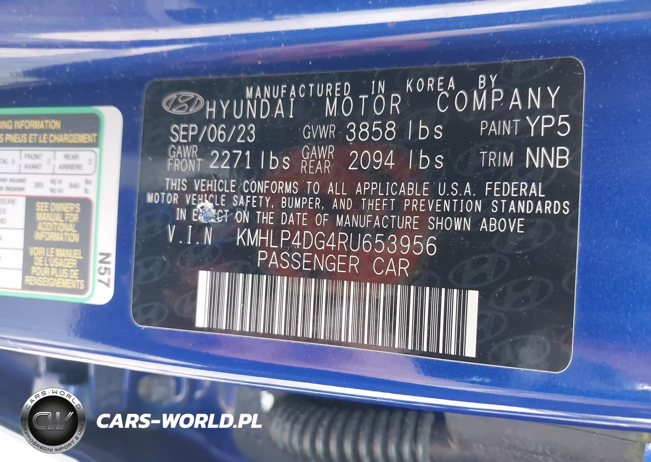 2024 Hyundai Elantra Limited VIN:KMHLP4DG4RU653956 - 9