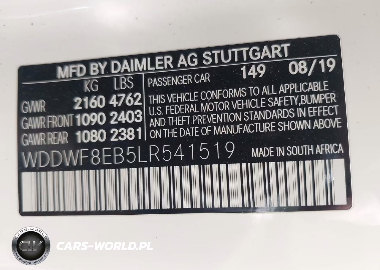 2020 Mercedes-Benz C 300 4Matic VIN:WDDWF8EB5LR541519 - 9