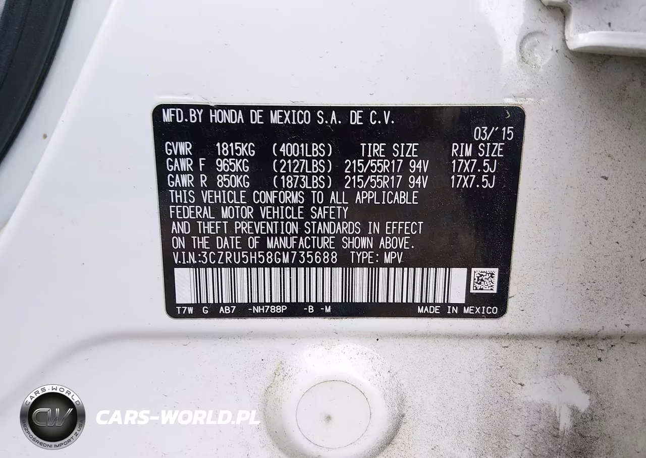 2016 Honda Hr-V Ex VIN:3CZRU5H58GM735688 - 9