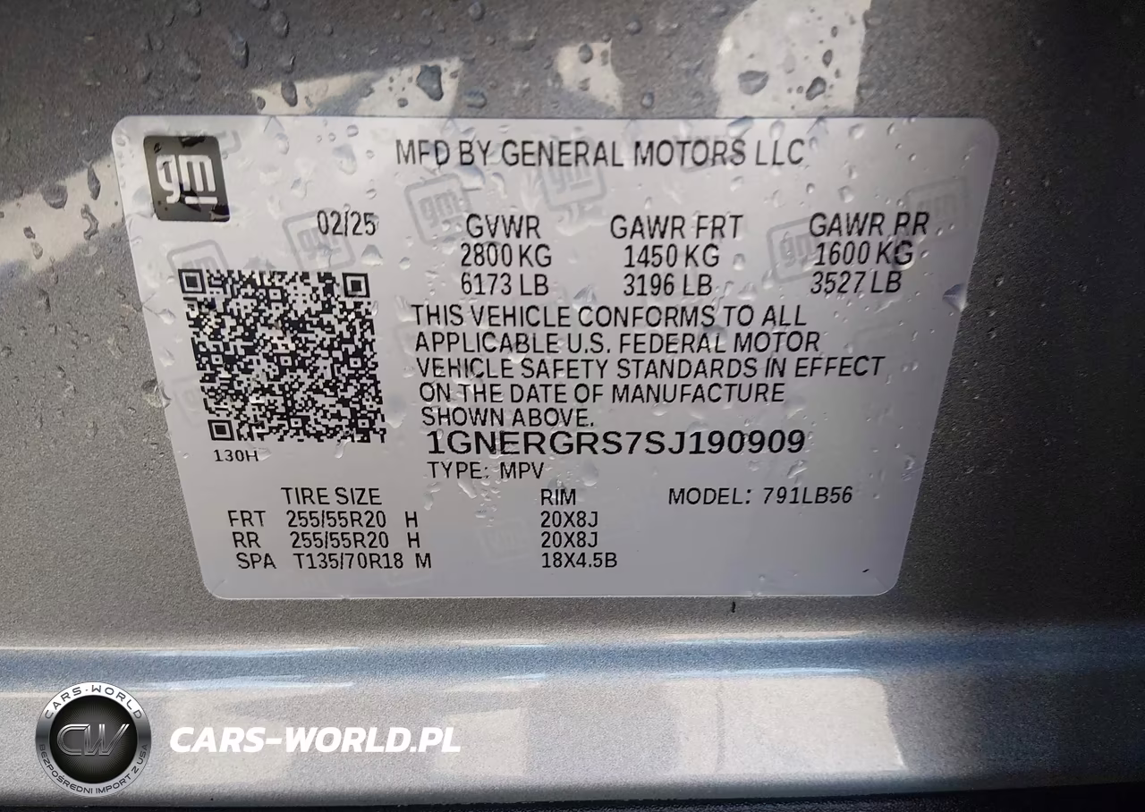 2025 Chevrolet Traverse Fwd Lt VIN:1GNERGRS7SJ190909 - 9