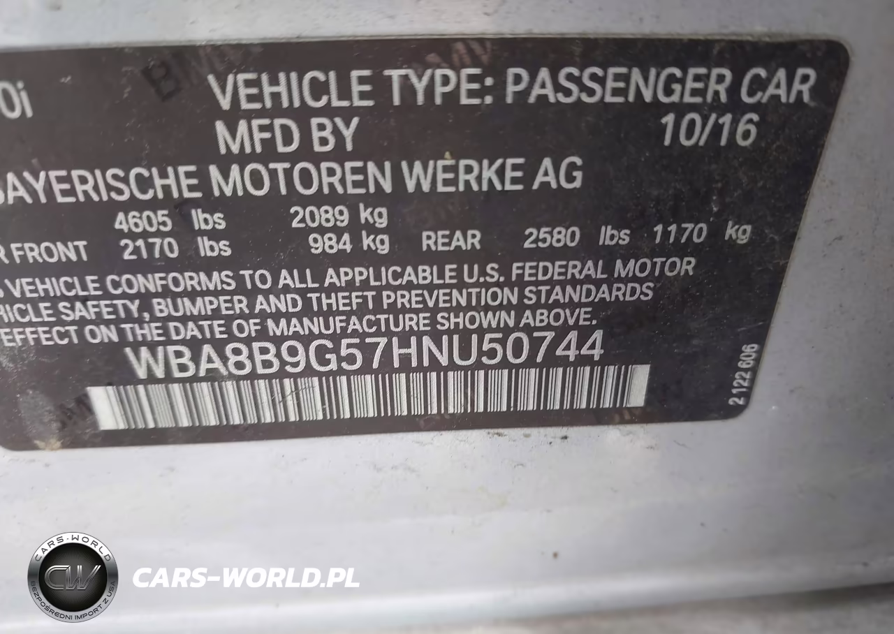 2017 BMW 330I VIN:WBA8B9G57HNU50744 - 9