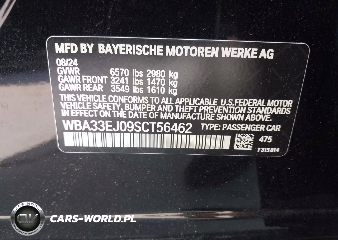 2025 BMW 760I xDrive VIN:WBA33EJ09SCT56462 - 9