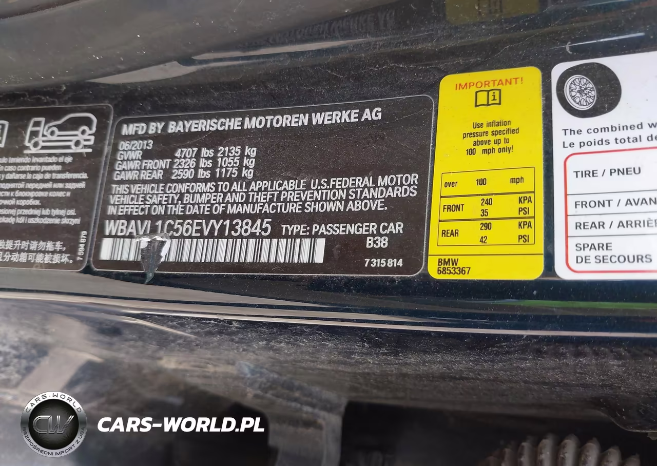 2014 BMW X1 xDrive28I VIN:WBAVL1C56EVY13845 - 9