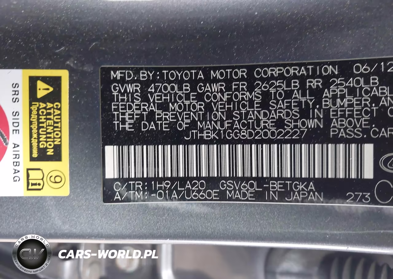 2013 Lexus Es 350 VIN:JTHBK1GG8D2002227 - 9