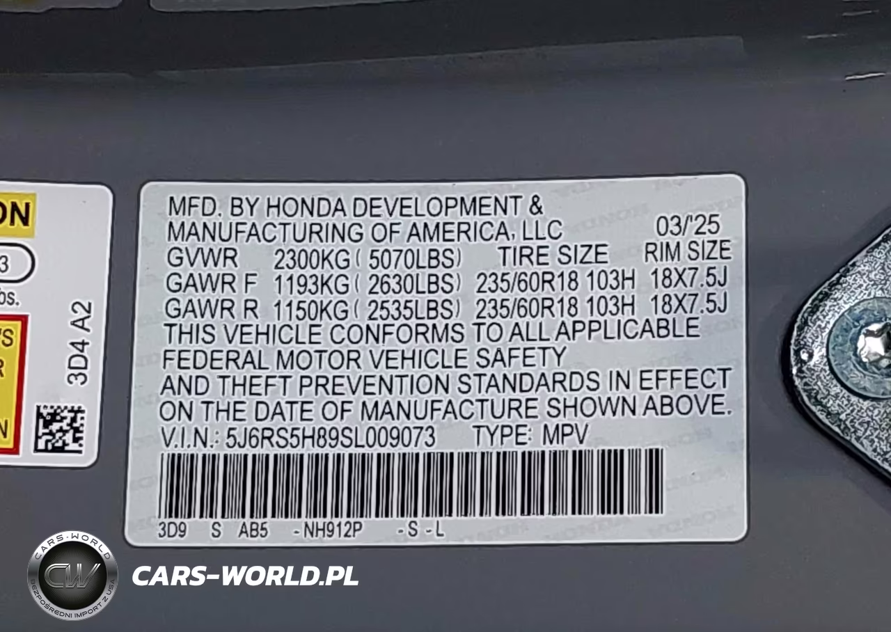 2025 Honda Cr-V Hybrid Sport-L VIN:5J6RS5H89SL009073 - 9