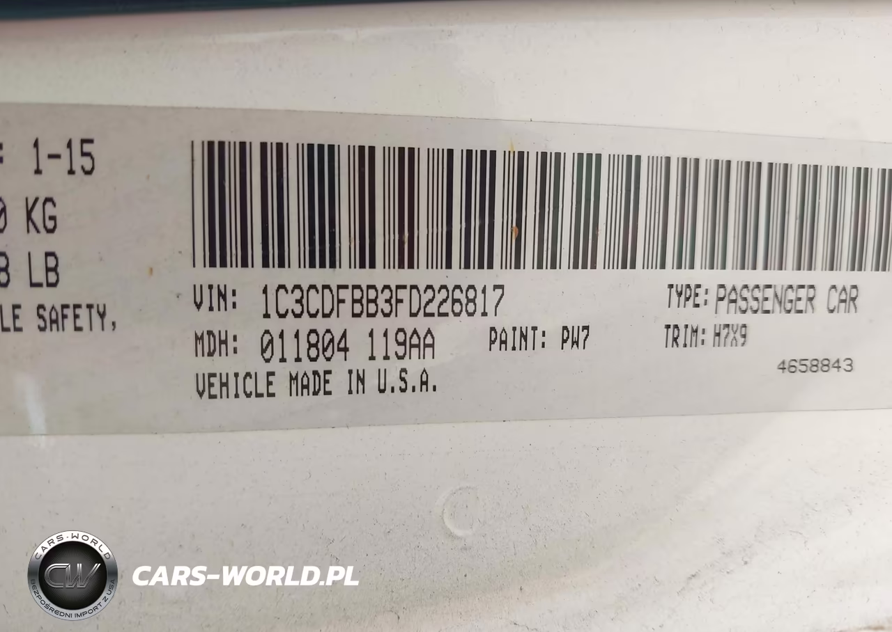 2015 Dodge Dart Sxt VIN:1C3CDFBB3FD226817 - 9