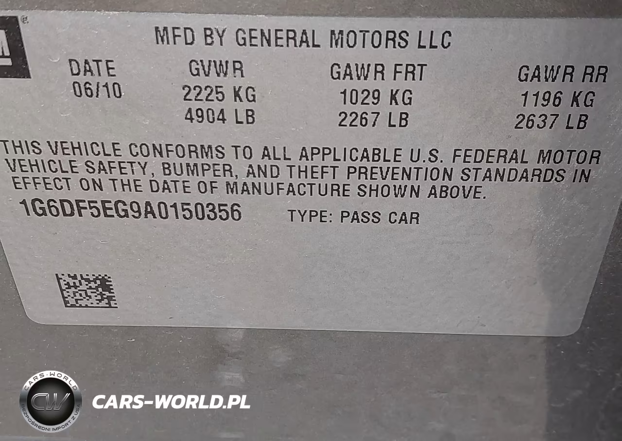 2010 Cadillac Cts Luxury VIN:1G6DF5EG9A0150356 - 9